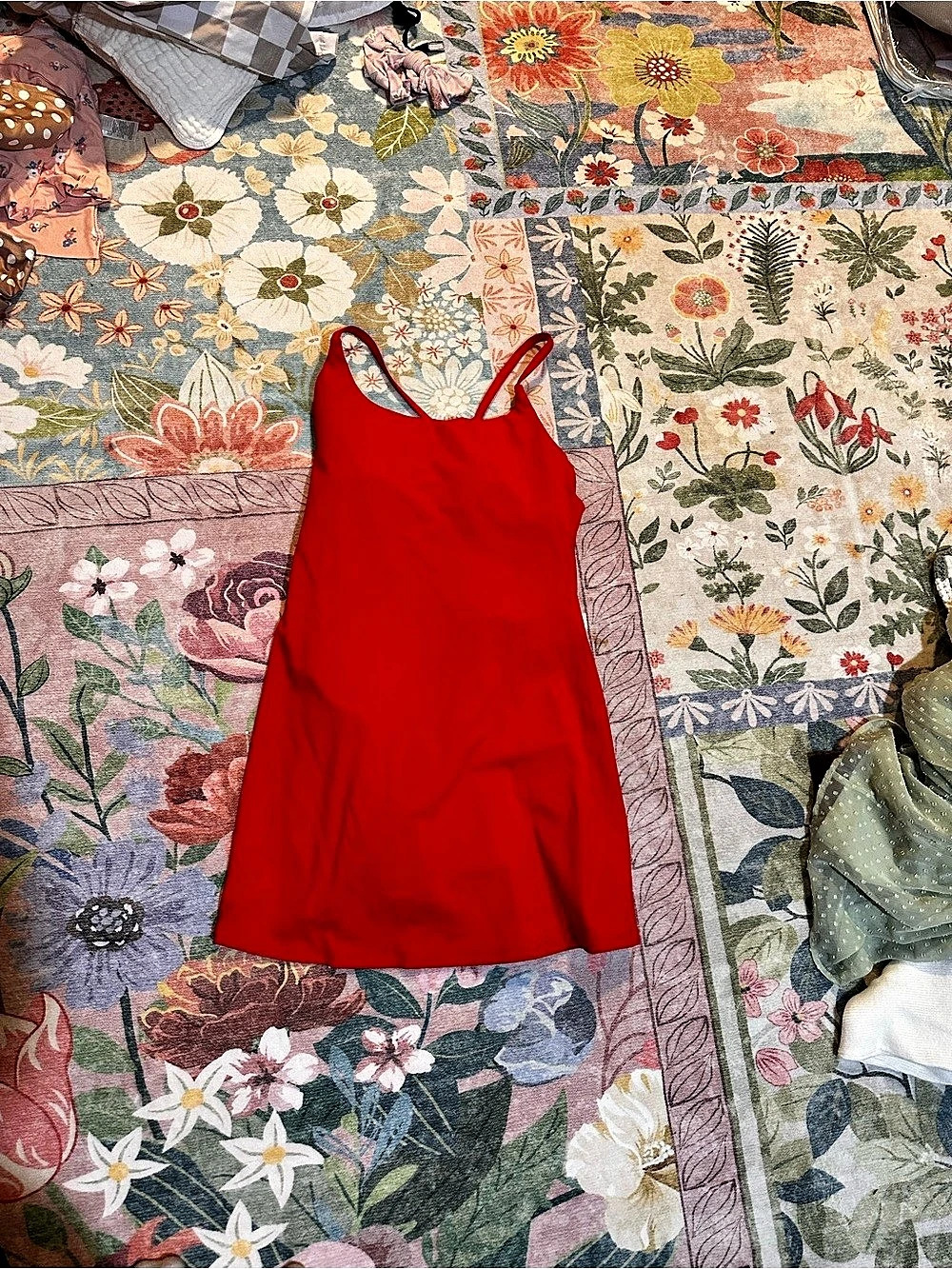 Halara SoftlyZero Plush Backless Active Dress - Easy Peezy Edition Red Small